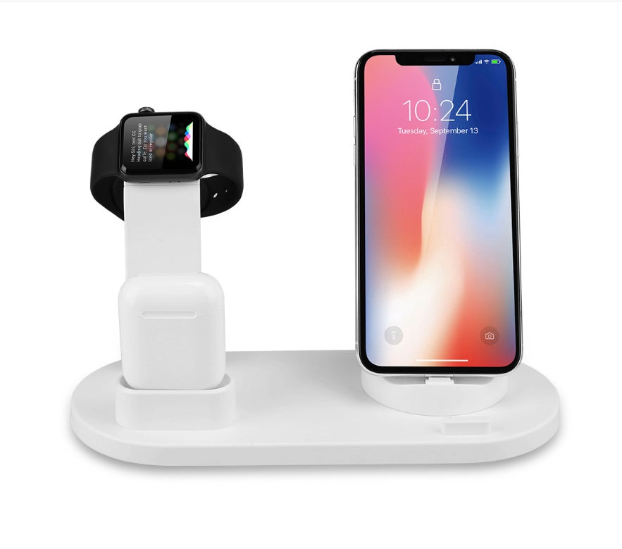 4-in-1 Fast Wireless Charging Station – For Phone, Watch & Earbuds