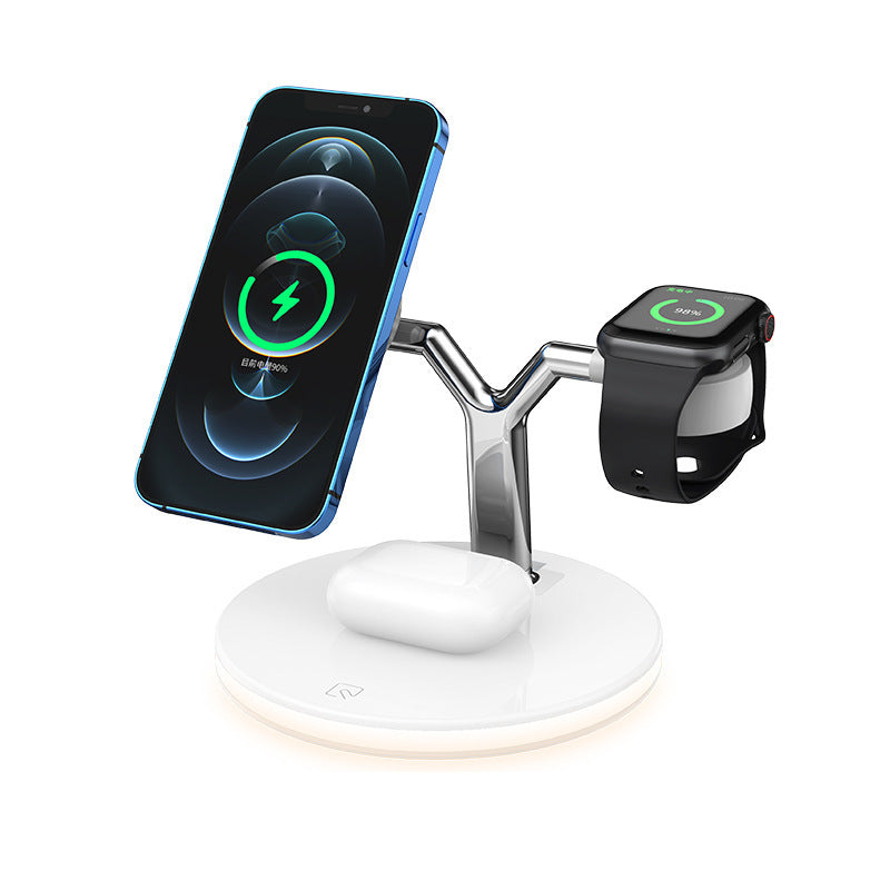 3-in-1 Magnetic Wireless Charger – 15W Fast Charging Dock for Apple Devices