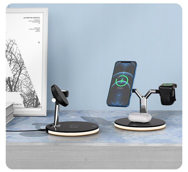 3-in-1 Magnetic Wireless Charger – 15W Fast Charging Dock for Apple Devices