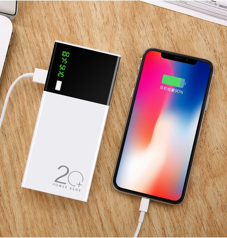 20000mAh Power Bank – Fast Charging & Sleek Design