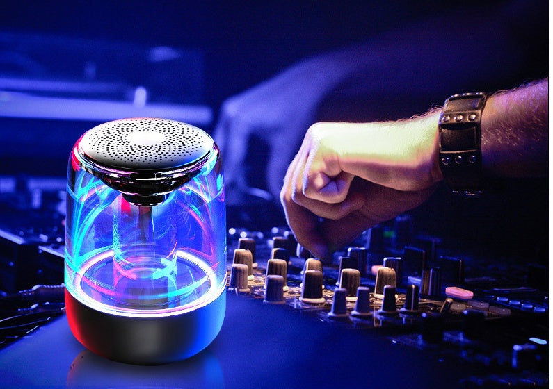 Portable Bluetooth Speaker – Powerful Bass & LED Light Show