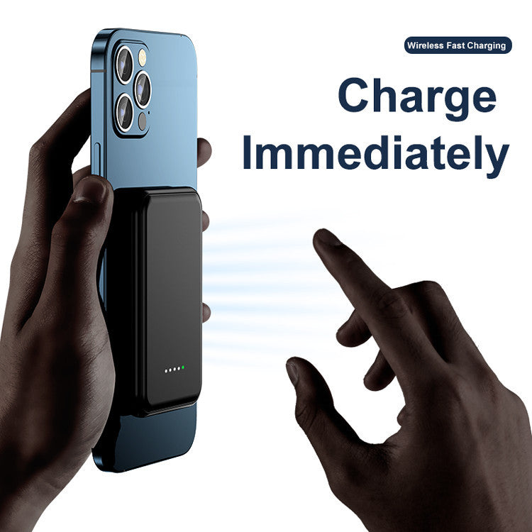 Mini Magnetic Wireless Power Bank – 5000mAh Fast Charger