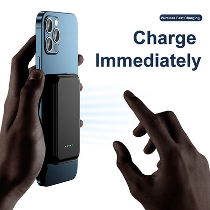 Mini Magnetic Wireless Power Bank – 5000mAh Fast Charger