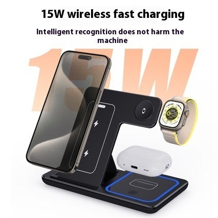 15W 3-in-1 Foldable Fast Wireless Charging Station