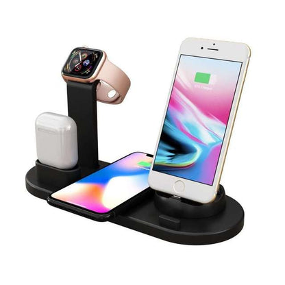 4-in-1 Fast Wireless Charging Station – For Phone, Watch & Earbuds