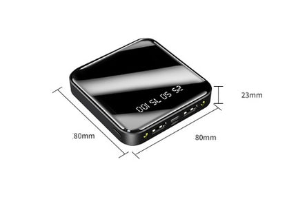 Mini 20000mAh Power Bank – Portable Mirror Digital Display Charger