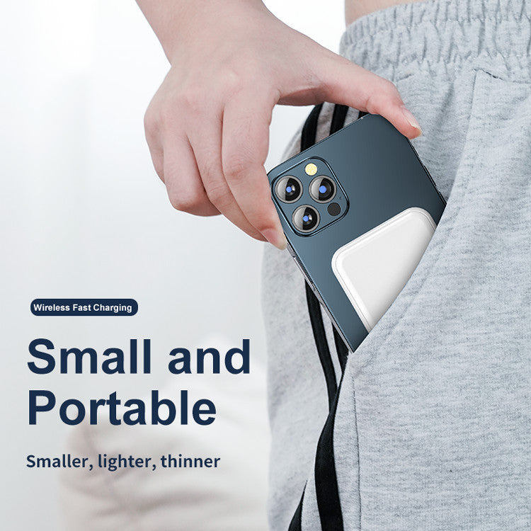 Mini Magnetic Wireless Power Bank – 5000mAh Fast Charger