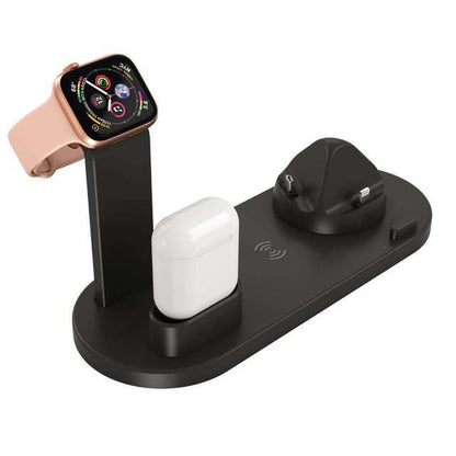 4-in-1 Fast Wireless Charging Station – For Phone, Watch & Earbuds