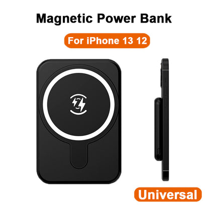 Mini Magnetic Wireless Power Bank – 5000mAh Fast Charger