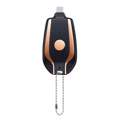 Mini Keychain Power Bank – 1500mAh Type-C Fast Charger