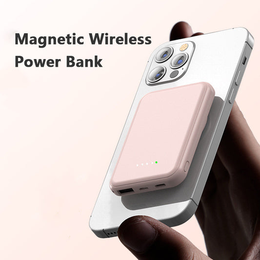 5000mAh Magnetic Wireless Power Bank – Fast Charging & Portable