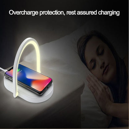 3-in-1 Foldable Wireless Charger & LED Night Lamp – 15W Fast Charging