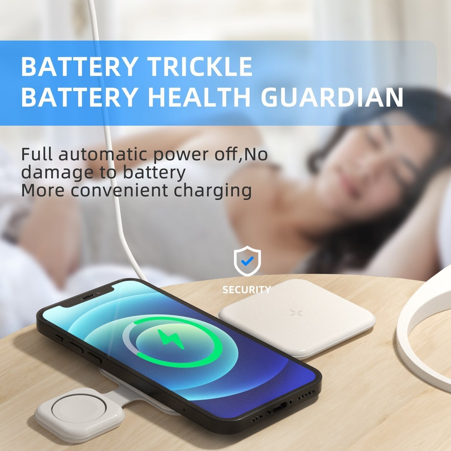 3-in-1 Magnetic Foldable Wireless Charger – Fast Multi-Device Station