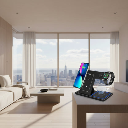 15W 3-in-1 Foldable Fast Wireless Charging Station